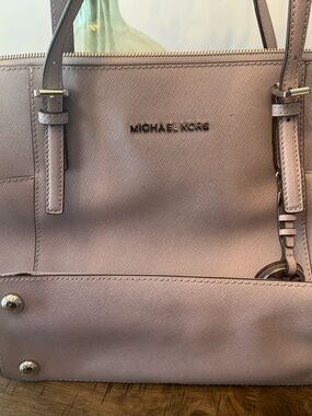 Michael Kors Women's Saffiano Leather Tote Bag in Lavender